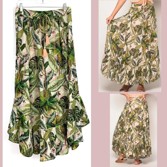 Z&L EUROPE Rio Jungle Maxi Skirt Brand New With Tag Attached Large - Picture 10 of 16